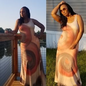 Floor-length Short-sleeved Velour Maxi Dress